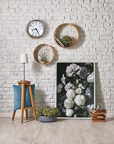 Reloj De Pared Clásico Retro Circular De Metal, Vidrio Conve