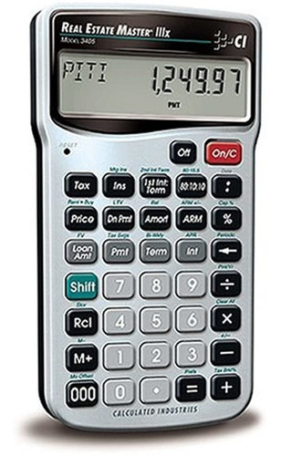 Calculated Industries 3405 Real Estate Master Iiix Calculado