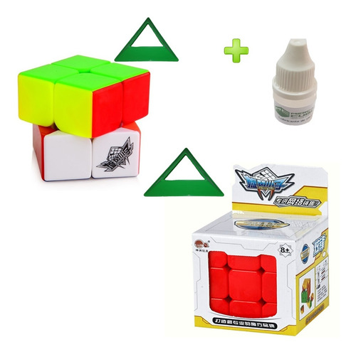 Cubo Rubik Cyclone Boys 2x2 + 3x3 + Bases Moyu 