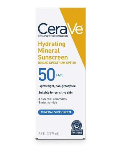 Cerave Hydrating Mineral Sunscreen Fps 50 Corporal Americano