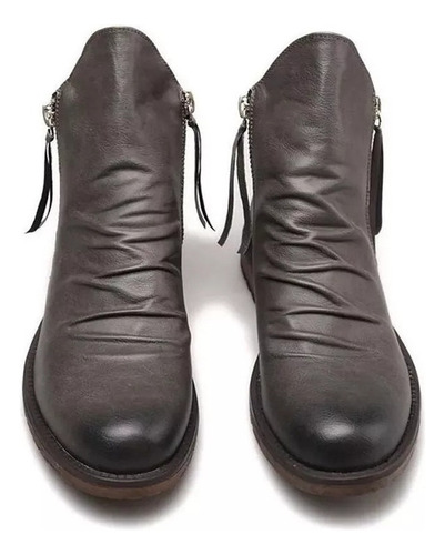 Botas Chelsea Térmicas Con Cremallera Y Borlas Para Hombre