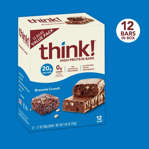 Think! Barras De Protenas, Aperitivos Altos En Protenas, Sin