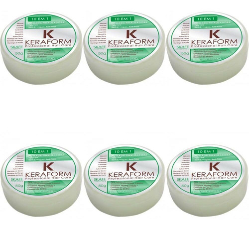 Imagem 1 de 1 de Keraform Pomada Finalizadora Tipo Cera 50g (kit C/06)