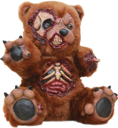 Muñeco Decorativo Halloween Oso De Peluche Terror Bad Teddy