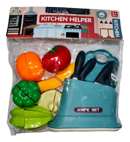 Set De Cuchillos Frutas Y Verduras De Juguete 15pcs