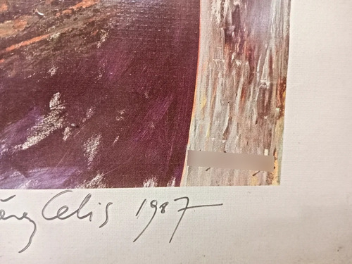 Serigrafía Del Autor Perez Celis. Tiro De Flecha (Usado)