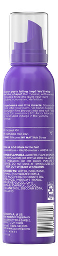 Mousse Modeladora Aussie Miracle Curls Para Cachos 170g
