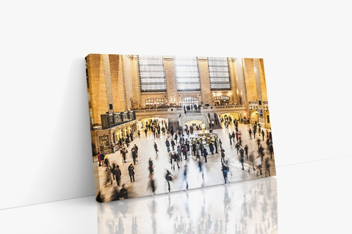 Cuadro Decorativo Modelo Grand Central  En Canvas 90x60