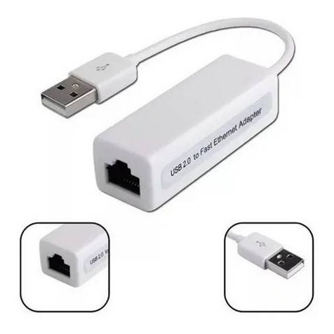 Adaptador Convertidor Usb 2.0 A Tarjeta Lan Rj-45 Ethernet