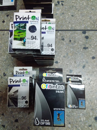 Cartuchos Hp Xl Compatibles Printon 94 Ofitintas 96