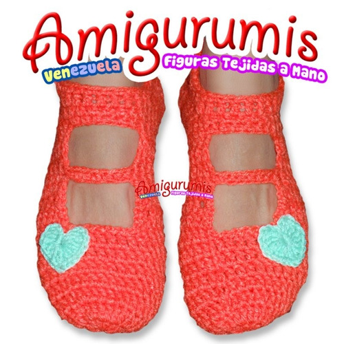 Pantuflas Slippers Babuchas Zapatillas Tejido Crochet