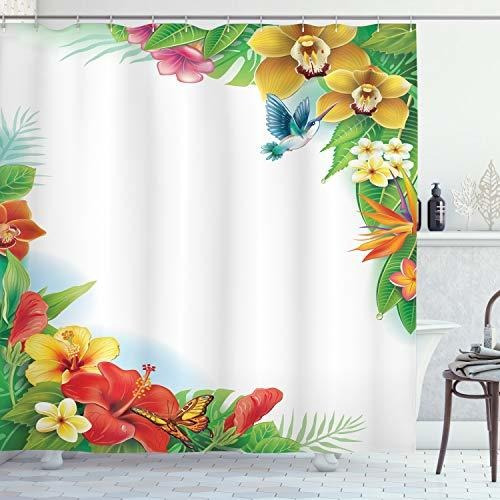 Conjunto De Cortinas De Ducha Ambesonne Colibries Decoracio