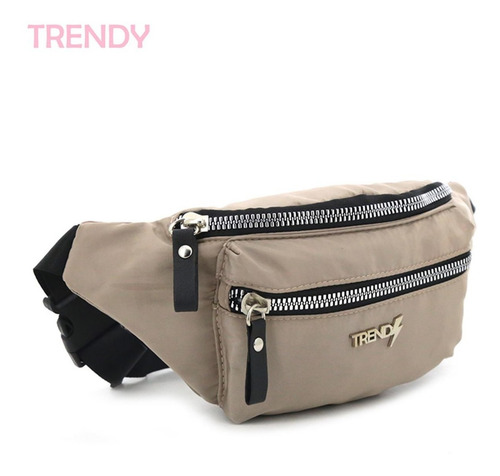 Imagen 2 de 4 de Riñonera Trendy 14851 Vison C/ Bolsillo C/ Cierre Metal
