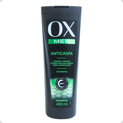 Shampoo Anticaspa Ox Cosméticos Men Frasco 400ml