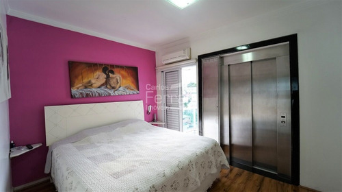Imagem 14 de 15 de Casa Maravilhosa De 4 Pisos 3 Dorm, Elevador, Piscina Aquecida ,iluminada ,próximo Ao Clube Guapira - Cf40994