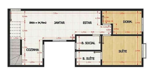 Imagem 2 de 7 de Apartamento Para Venda Em Santo André, Parque Oratório, 2 Dormitórios, 1 Suíte, 1 Banheiro, 2 Vagas - Ve1807_2-1163620