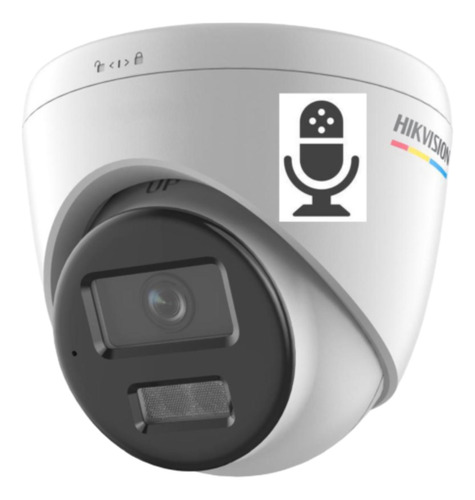 Câmera Ip Hikvision Ds-2cd1347g2h-liu Audio Colorvu 2.8mm