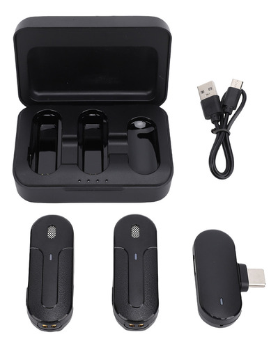Set De Reducción De Ruido Con Micrófono Lavalier Inalámbrico