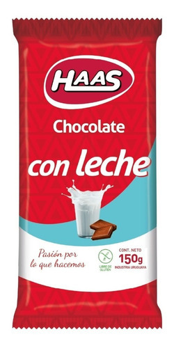 Haas Chocolate Con Leche 150 Gr