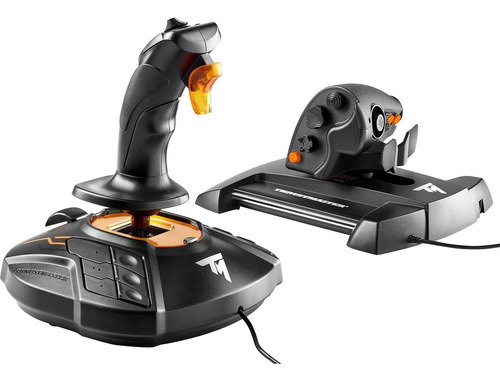 Pedales De Vuelo Thrustmaster Tfrp + Joystick T16000m Fcs