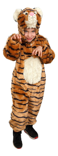 Disfraz De Tigre Dress Up America Para Niños, S 4-6 (29'' .