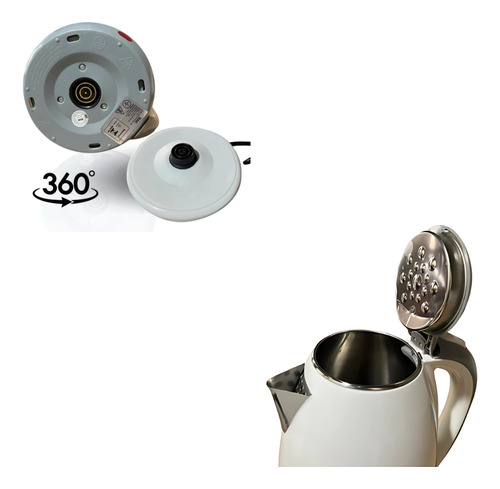Chaleira Elétrica Plástica 110v E 220v Prática Bak 1.8l