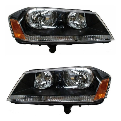 Par Faros Avenger 2008 2009 2010-2011-2012-2013-2014 Negro