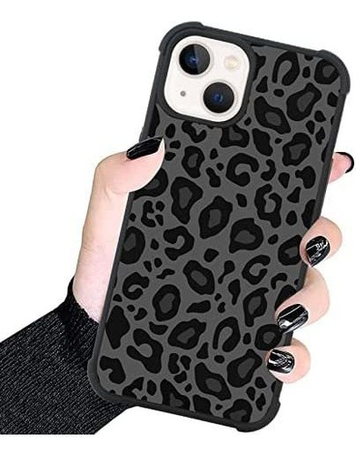 Funda Kanghar Para iPhone 14-leopardo Negro