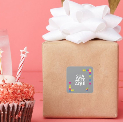 100 Adesivo 5x5 Cm Personalizado