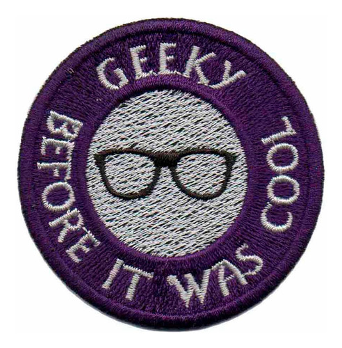 Patch Bordado - Geek Antes De Virar Moda Dv80627-