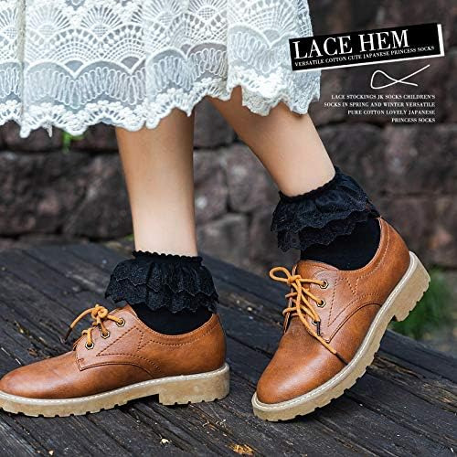 Semoholli Calcetines Tobilleros De Encaje Para Mujer Calceti