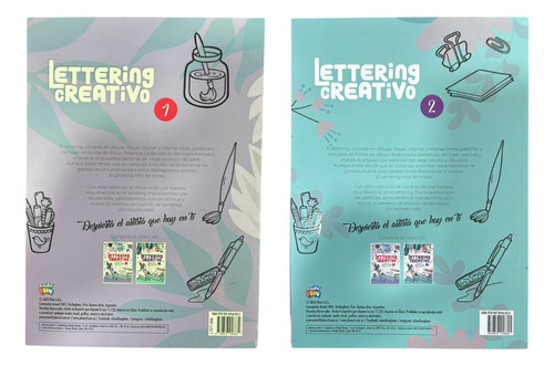 Pack X2 Libros Lettering Creativo Tomo 1 Y 2