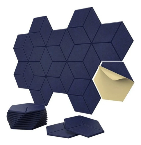 Panel Acústico Hexagonal Autoadhesivo Pack X12 / Todokcl