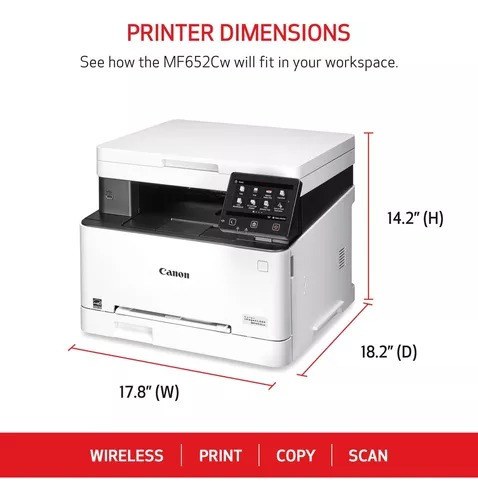 Imagen 4 de 4 de Impresora Canon Multifuncional Mf641cw Laser A Color Wifi
