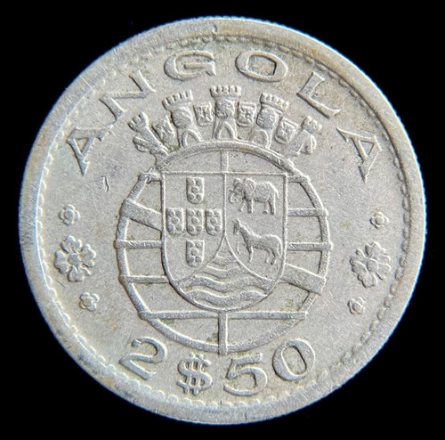 Angola Portuguesa, 2,5 Escudos, 1968. Vf