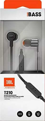 Auriculares de botón  JBL T210, De botón, Con cable, Micrófono