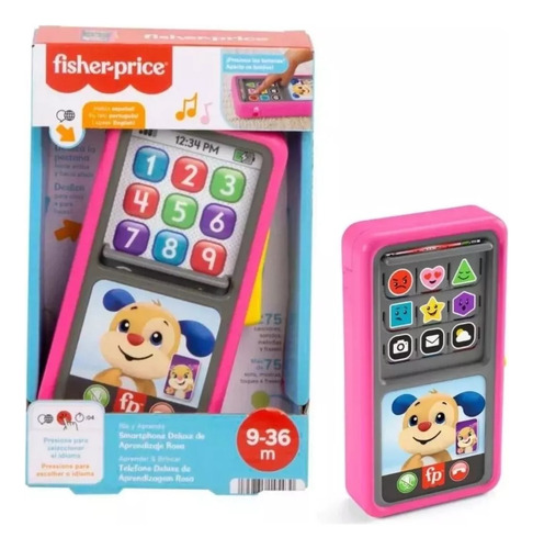 Fisher Price Smartphone Deluxe De Aprendizaje Rosa