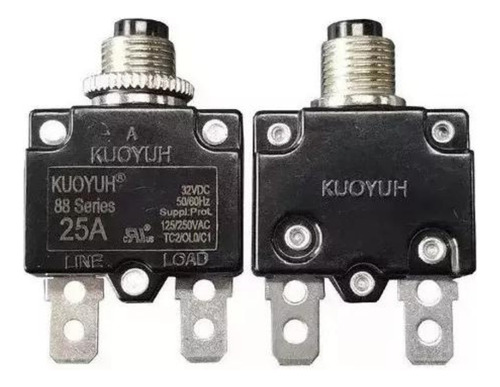 Disyuntor Circuito Protector De Sobrecarga 25amp 