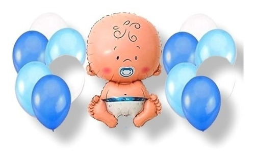 Globo Baby Shower Revelación Sexo Boy Niño Bebe Gigante