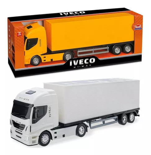 Kit 4 Caminhao Iveco Brinquedo Bebida, Carroceria, Lixo e Tanque