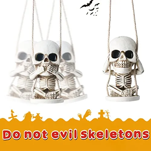 Juego De Accesorios Para Decoración De Calaveras Góticas Par
