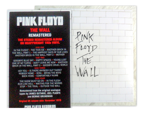 Pink Floyd - The Wall * Import. Usa * Vinilo Doble 180 Gram.