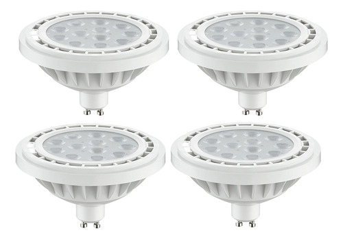 Lampara Dicro Led Ar111 Gu10 Pack X4 Luz Calida Fria 15w Luz Blanco Cálida
