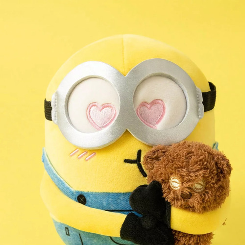Peluche Miniso Minions Bob Con Tim Bear, Regalo Perfecto