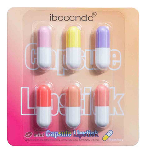 Lápiz Labial Matte Set Lipstick Star Candy En Minicápsula, M