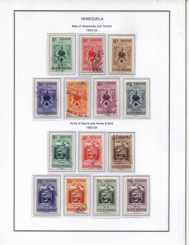 Imagen 3 de 7 de Tdmc Escudos De Venezuela 1951-1954 Álbum Completo