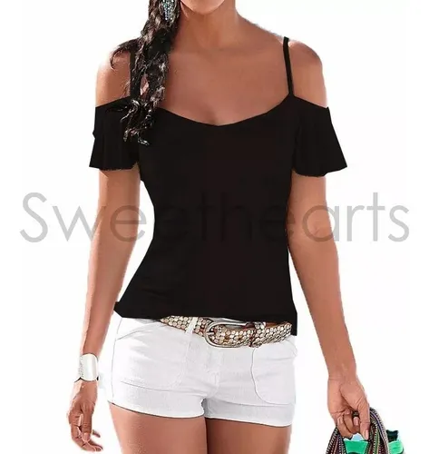 Polos De Moda De Mujer Con Letras Ropa Femenina MercadoLibre