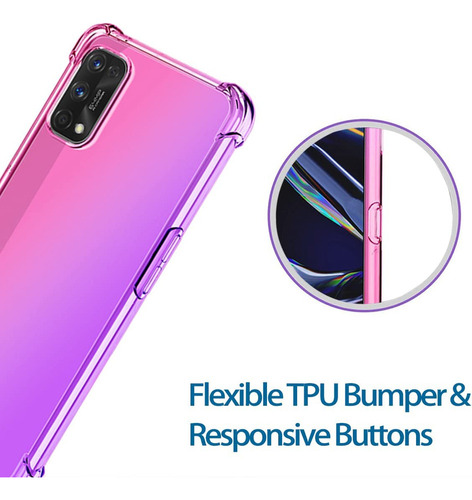 Capa Para Realme 7 Pro Capa Rmx2170, Transparente Como Crist