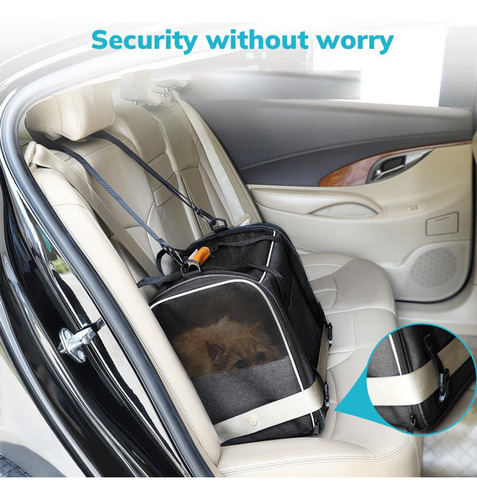 Bolsa De Transporte Para Gatos, Transpirable Y Plegable, Par
