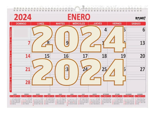 Calendario Almanque Rome 2023 4955 Doble Oficio 50x35cm